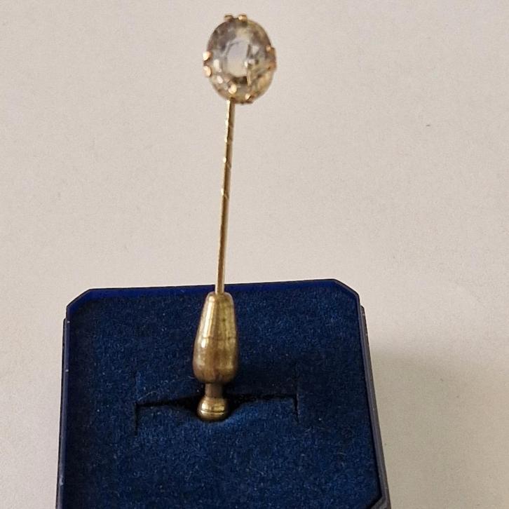 14 karaats gouden vintage reversspeld, Sieraden, Tassen en Uiterlijk, Piercings, Zo goed als nieuw, Goud, Ophalen of Verzenden