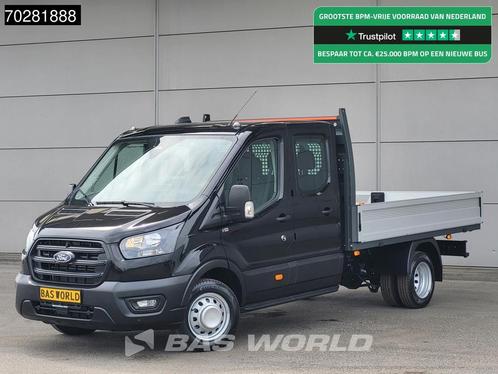 Ford Transit 170pk Automaat Dubbel Cabine 3500kg Trekhaak Op, Auto's, Bestelauto's, Bedrijf, Te koop, Achteruitrijcamera, Airconditioning