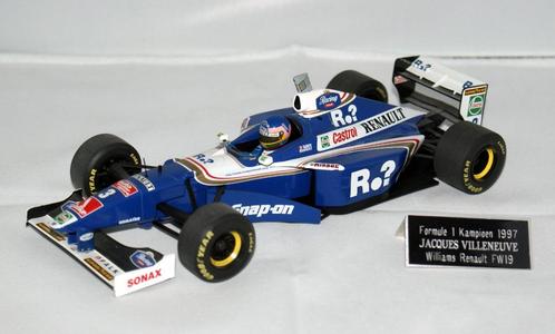 Jacques Villeneuve, Williams Renault FW19, + doos, 1:18,1997, Hobby en Vrije tijd, Modelauto's | 1:18, Zo goed als nieuw, Auto