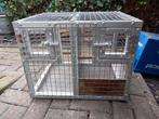 Alluminium vervoers-/ziekenkooi voor 2 vogels, Dieren en Toebehoren, Vogels | Hokken en Kooien, Ophalen, Zo goed als nieuw, Hout
