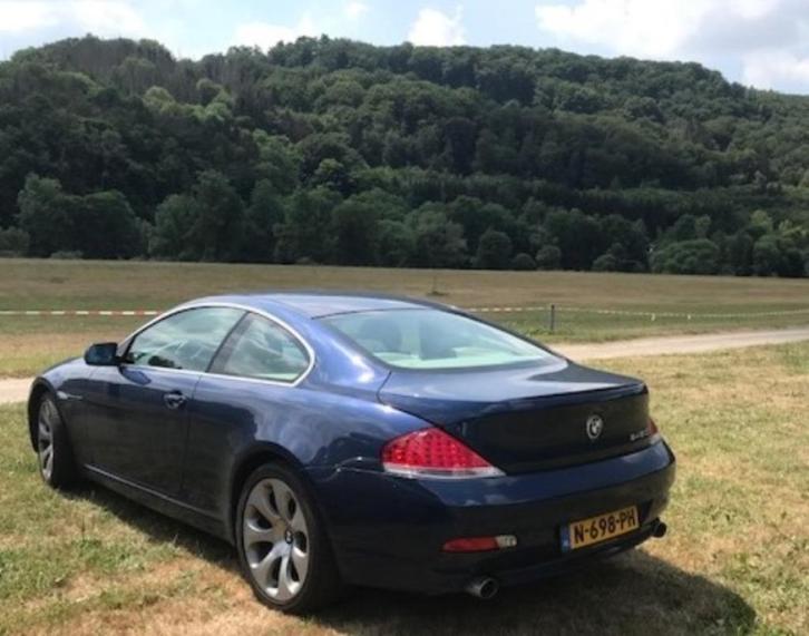 BMW 645 CI, BJ: 2005 Blauw Youngtimer, Auto's, BMW, Particulier, 6-Serie, Cruise Control, Elektrische stoelverstelling, Lederen bekleding