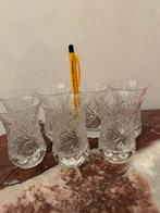 Klein theeglazen set van 7, Huis en Inrichting, Keuken | Servies, Ophalen, Glas of Glazen, Effen, Glas