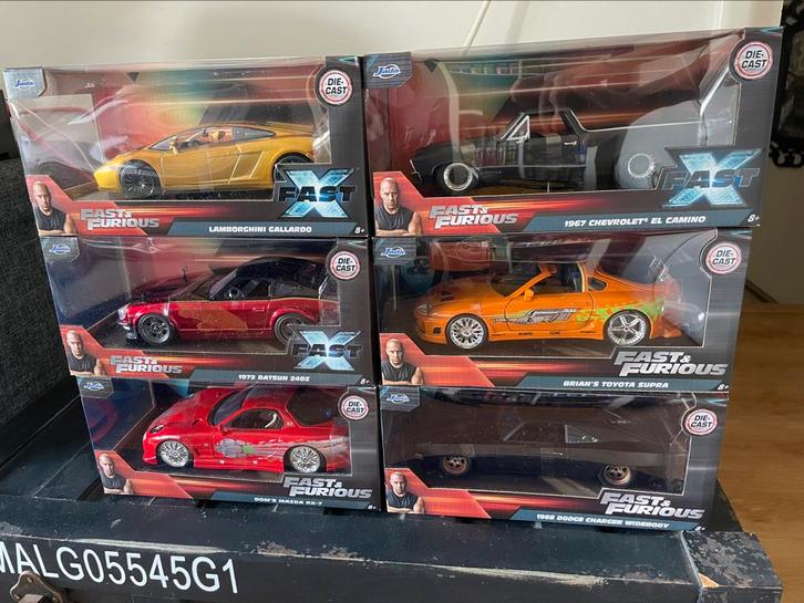 Fast and furious 1:24, Hobby en Vrije tijd, Modelauto's | 1:24, Nieuw, Auto, Overige merken, Ophalen of Verzenden