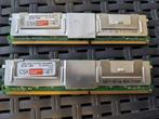 2 keer 1GB DDR2 RAM ECC, Computers en Software, RAM geheugen, Gebruikt, Server, Ophalen of Verzenden, DDR2