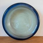 Grote Vintage Glazen Fruitschaal, Serceerschaal, Glas Design, Ophalen, Gebruikt, Schaal, Rond