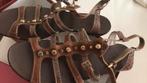 Sandalen dames Italiaans mt 38 -ViC MATiE, Kleding | Dames, Schoenen, Bruin, Zo goed als nieuw, ViC MATiE, Sandalen of Muiltjes