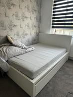 Ikea bed 140 x 200 inc matras, Huis en Inrichting, Slaapkamer | Bedden, Ophalen of Verzenden, 140 cm, Wit, Hout