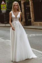Luxe trouwjurk Sofia €749 34 36 38 40 42 44 46 48 50, Ophalen, Nieuw, Wit, Trouwjurk