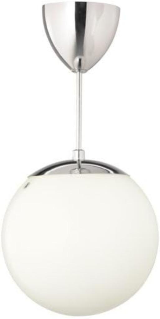 IKEA HÖLJES hanglamp bol, Huis en Inrichting, Lampen | Hanglampen, Zo goed als nieuw, 50 tot 75 cm, Glas, Metaal, Ophalen of Verzenden