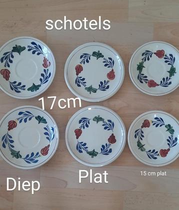 Boerenbont deel servies  beschikbaar voor biedingen