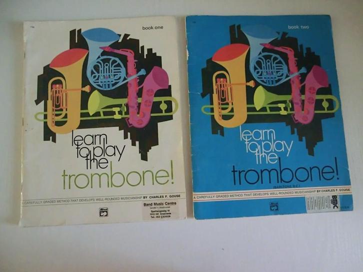 Learn to play the trombone! Deel 1 en 2 bladmuziek, Muziek en Instrumenten, Bladmuziek, Gebruikt, Trombone, Ophalen