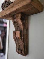 Sober oud houten wand console wandplankje, Huis en Inrichting, Ophalen of Verzenden, Zo goed als nieuw