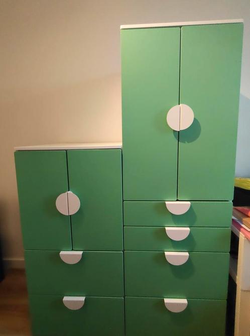 SMÅSTAD combinatie 210x57x183 cm, groen, Kinderen en Baby's, Kinderkamer | Commodes en Kasten, Zo goed als nieuw, 105 cm of meer