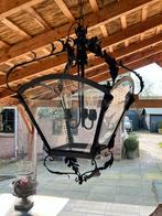 Klassieke Lantaarn Hanglamp, Huis en Inrichting, Lampen | Hanglampen, Ophalen, Gebruikt, Glas, 75 cm of meer