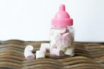 Geboorte en babyshower traktatie - flesje met snoepjes, Ophalen of Verzenden, Nieuw