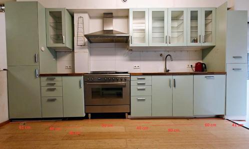 Complete IKEA Metod keuken, Huis en Inrichting, Keuken | Complete keukens, Gebruikt, Enkelwandige keuken, Groen, Hout, Met kookeiland
