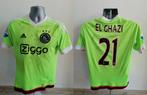 Ajax 2015-16 uit shirt maat YXL El Ghazi 21 handtekeningen, Ophalen of Verzenden, Zo goed als nieuw, Ajax, Shirt