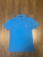 Ralph Lauren Polo – Lichtblauw met Oranje Logo M (Heren), Ophalen of Verzenden, Zo goed als nieuw, Blauw