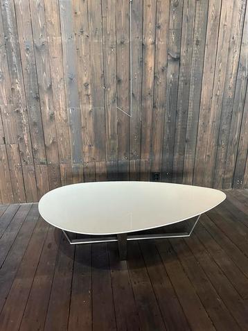 Drop Tavolino SalonTafel Hoogglans Wit beschikbaar voor biedingen