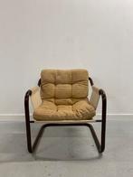 Vinrage ikea fauteuil met buisframe, Huis en Inrichting, Fauteuils, Ophalen, Gebruikt, Minder dan 75 cm, Metaal