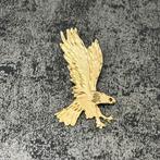 14 karaat gouden hanger adelaar kettinghanger massief, Ophalen of Verzenden, Zo goed als nieuw, Goud, Kruis of Symbool