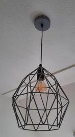 Draadlamp hanglamp kleur grijs, Minder dan 50 cm, Modern, Metaal, Zo goed als nieuw