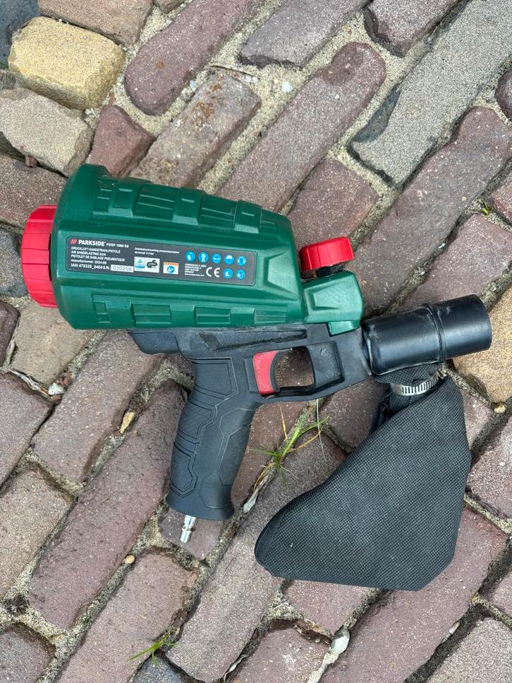 Parkside Zandstraalpistool PDSP 1000 E5, Doe-het-zelf en Verbouw, Compressors, Gebruikt, Minder dan 6 bar, Minder dan 25 liter