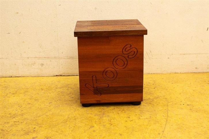 Houten plantenzuil/krukje 39559, Huis en Inrichting, Woonaccessoires | Kisten, Gebruikt, Minder dan 50 cm, Minder dan 50 cm, Ophalen of Verzenden