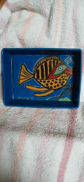 ovenschaal met ontwerp van Corneille uit 1999  beschikbaar voor biedingen