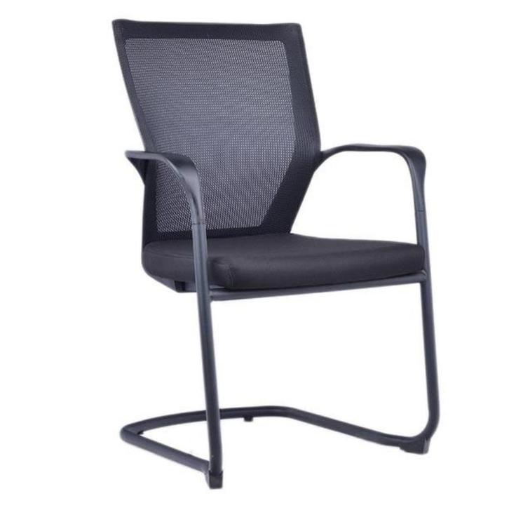 MN Ergo Netweave Slede Vergaderstoel, Huis en Inrichting, Stoelen, Nieuw, Vijf, Zes of meer stoelen, Stof, Zwart, Ophalen of Verzenden