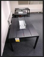 Vuurtafel-Eettafel met RVS brander, glasombouw en afdekplaat, Ophalen, Nieuw