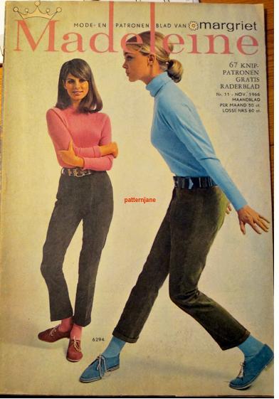 Madeleine november 1966 - vintage mode maken / jaren 60 -, Hobby en Vrije tijd, Kledingpatronen, Gebruikt, Overige typen, Vrouw