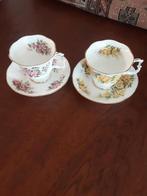 Royal Albert 2 heren kop en schotels Blossom Time series, Antiek en Kunst, Antiek | Servies los, Ophalen of Verzenden