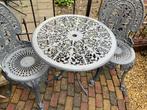 Tuinset Gietijzer - Tafel met 2 Stoelen, Overige materialen, Gebruikt, Eettafel, Tuinset