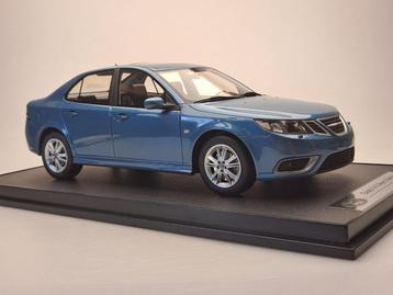 1:18 Saab 9-3 Aero Sedan - 2008 - Ice Blue NIEUW & ZELDZAAM beschikbaar voor biedingen