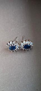 Sieraden (Saffier), Sieraden, Tassen en Uiterlijk, Oorbellen, Overige materialen, Nieuw, Ophalen of Verzenden, Met edelsteen