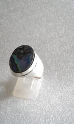 zilveren ring Abalone schelp,maat18, Sieraden, Tassen en Uiterlijk, Ringen, 18 tot 19, Overige kleuren, Verzenden, Heer