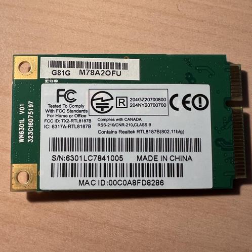REALTEK RTL8187B draadloze 802.11b/g USB 2.0 netwerkadapter, Computers en Software, Netwerkkaarten, Zo goed als nieuw, Intern