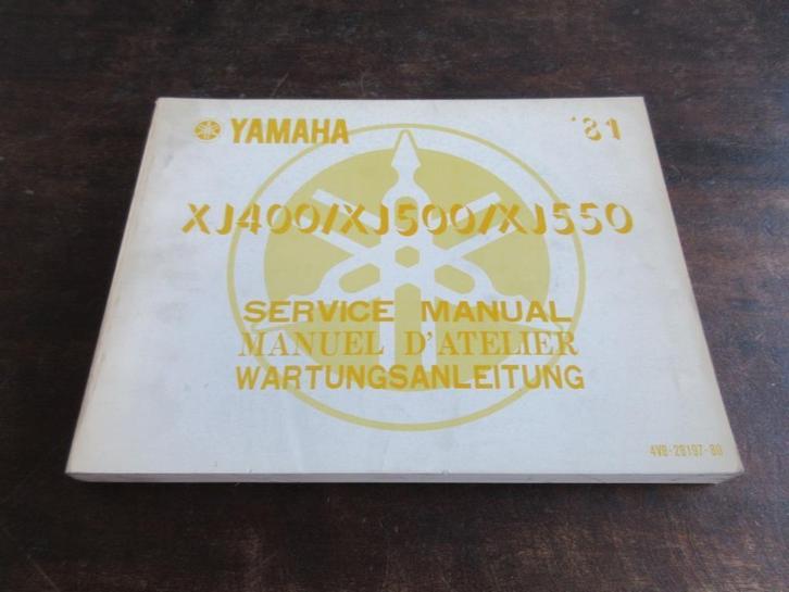 Yamaha XJ400 XJ550 XJ500 1981 werkplaatshandboek manual, Motoren, Handleidingen en Instructieboekjes, Yamaha, Ophalen of Verzenden
