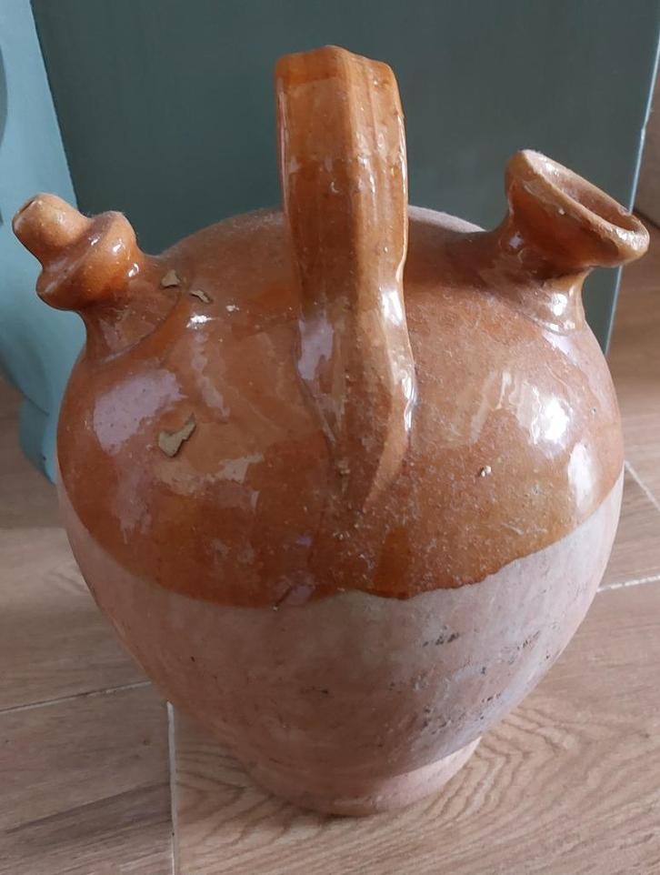Brocante  Franse water/wijnkruik, Antiek en Kunst, Curiosa en Brocante, Ophalen