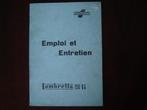 Lambretta 150Li 1958 emploi et entretien Innocenti, Ophalen of Verzenden, Overige merken