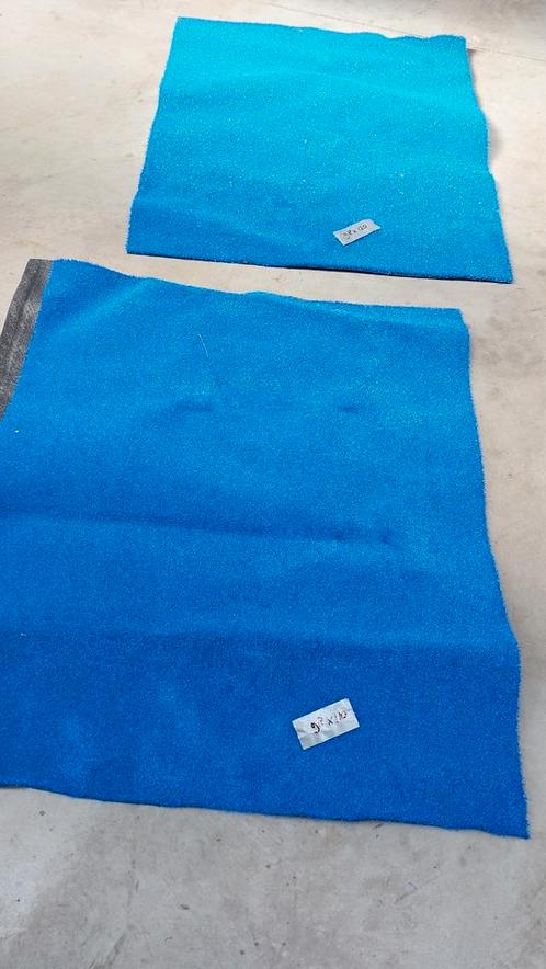 Blauw padel gras tapijt vloerkleed kunstgras, Huis en Inrichting, Woonaccessoires | Plaids en Woondekens, Zo goed als nieuw, Ophalen