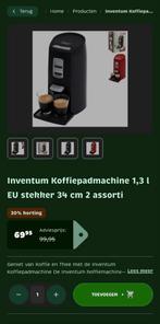 Nieuwe Inventum HK5B Koffiepadmachine, Overige modellen, ., Nieuw, Ophalen of Verzenden