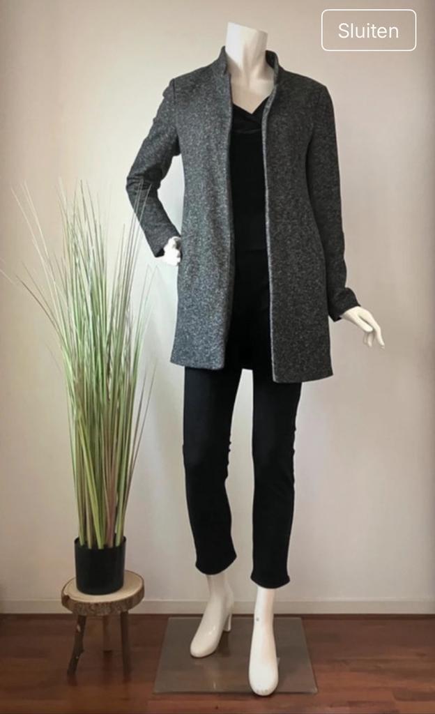 Mantel Only Maat S, Kleding | Dames, Jasjes, Kostuums en Pakken, Zo goed als nieuw, Maat 38/40 (M), Grijs, Ophalen of Verzenden