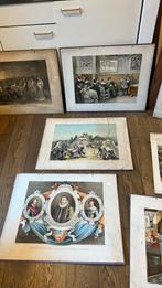 Mooie serie oude schoolplaten 9 stuks ijkema 4e druk, Antiek en Kunst, Ophalen of Verzenden