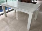 Witte houten tafel, Huis en Inrichting, Tafels | Eettafels, Ophalen, Gebruikt, 50 tot 100 cm, Vijf personen of meer
