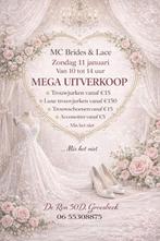 Mega uitverkoop!!! Trouwjurken vanaf €15, Ophalen, Nieuw, Wit, Trouwjurk
