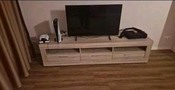 TV-meubel houtlook – 210 x 50 x 50 cm beschikbaar voor biedingen