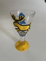 Bergdala Sweden handgeschilderde art glass bokaal, Ophalen of Verzenden