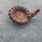 vogel drinkbak / voerbak gietijzer met vogeltje, Ophalen of Verzenden, Gebruikt